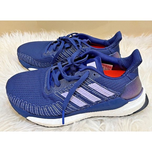 ADIDAS SOLAR BOOST 19 BLUE RUNNING SHOES SNEAKERS WOMENS 7 - Picture 4 of 8